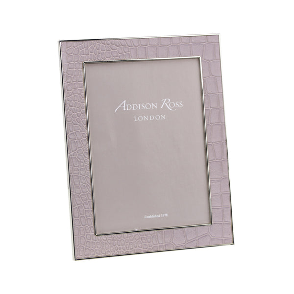 addison ross Mocha Croc & Silver Frame