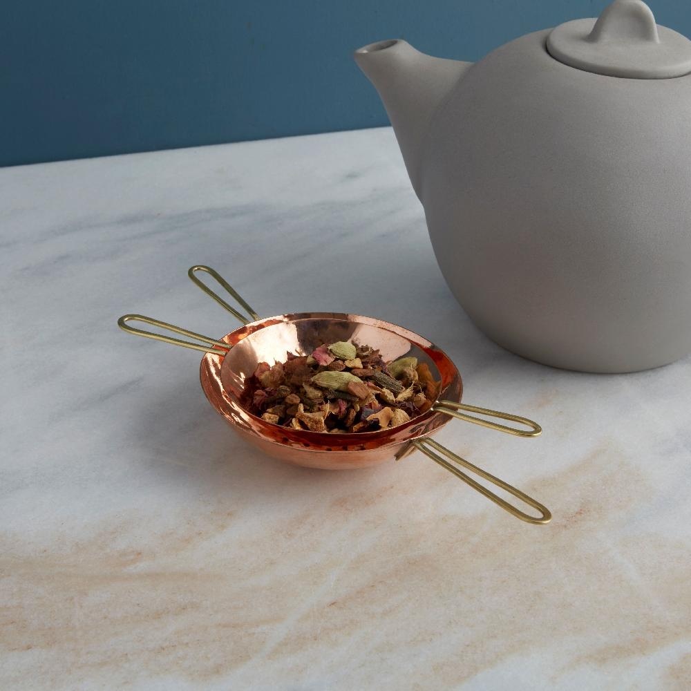 Camden Copper + Brass Tea Strainer