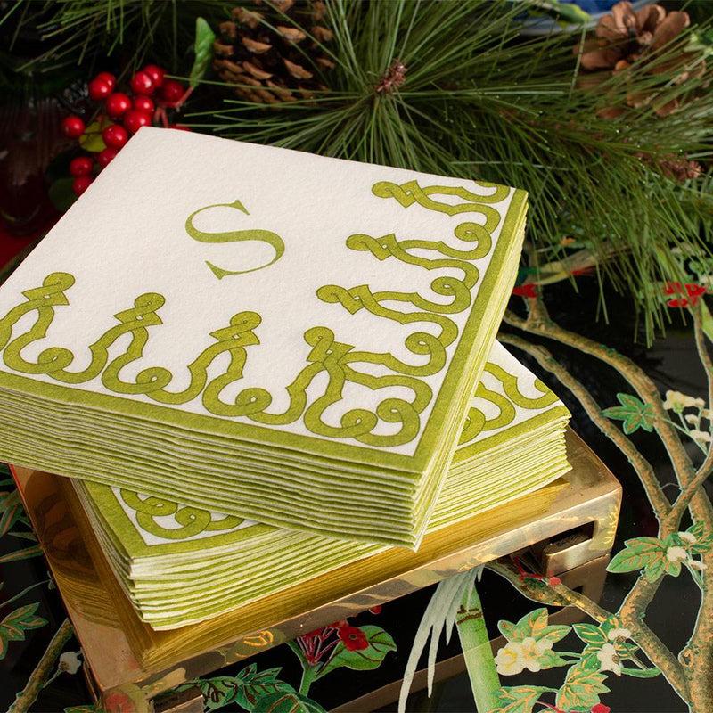 Dessin Passementerie Paper Linen Cocktail Napkins - Thumbnail 2