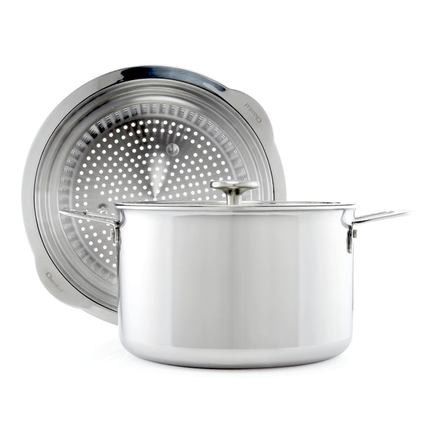 3.Clad 7 Qt. Stockpot & Steamer - Thumbnail 5