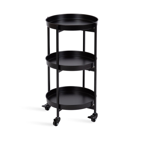 Kate and Laurel Celia 3-Tier Metal Bar Cart