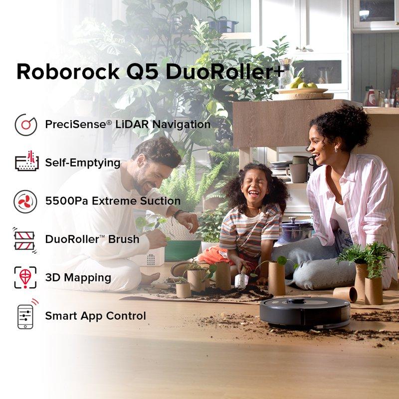 Roborock Q5 Plus Robot Vacuum Cleaner and Mop with Auto-emptying - Thumbnail 3