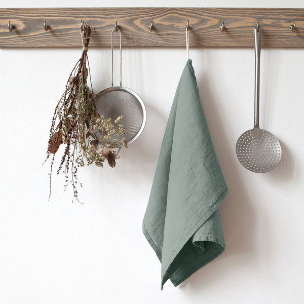 linen tales Green Milieu Linen Kitchen Towel