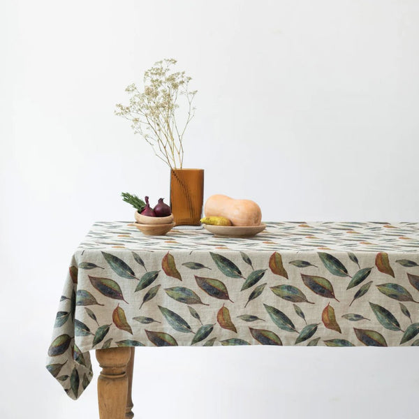 Fall Linen Tablecloth