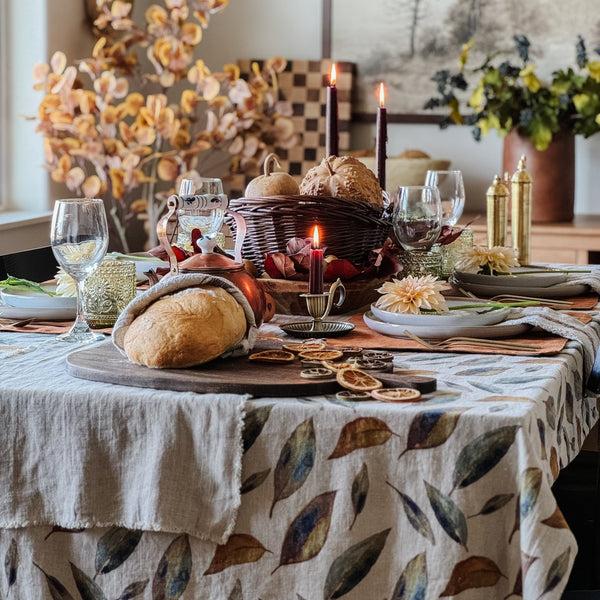 Fall Linen Tablecloth - Thumbnail 4