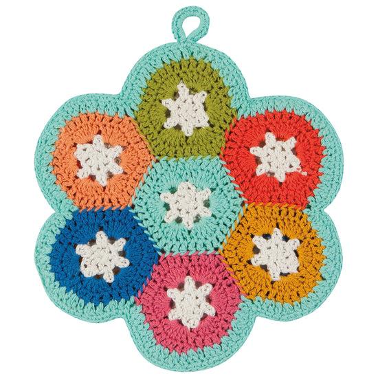 Loop de loop Crochet Trivet - Thumbnail 2