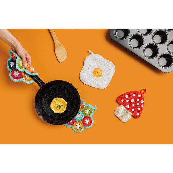 Loop de loop Crochet Trivet - Thumbnail 3