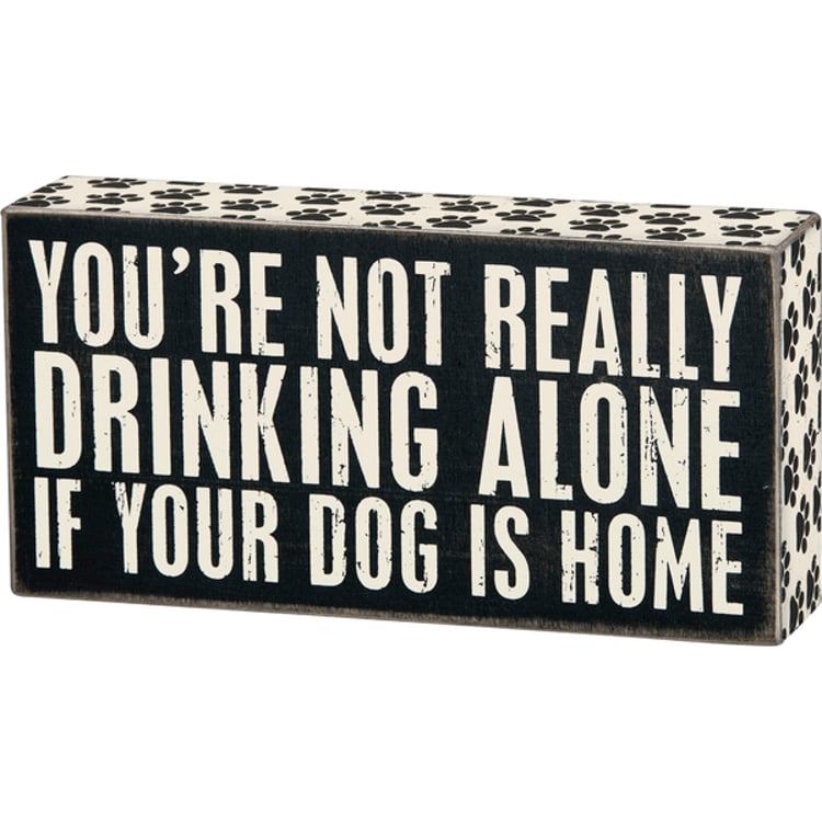 Drinking Alone Box Sign - Thumbnail 3