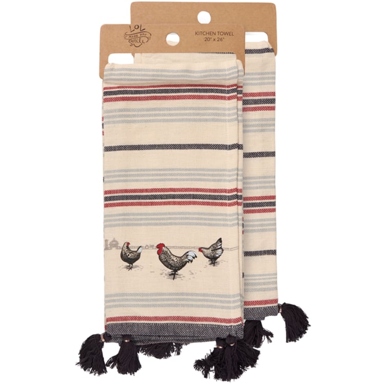 Primitives by Kathy Chickens Kitchen Towel - Thumbnail 3