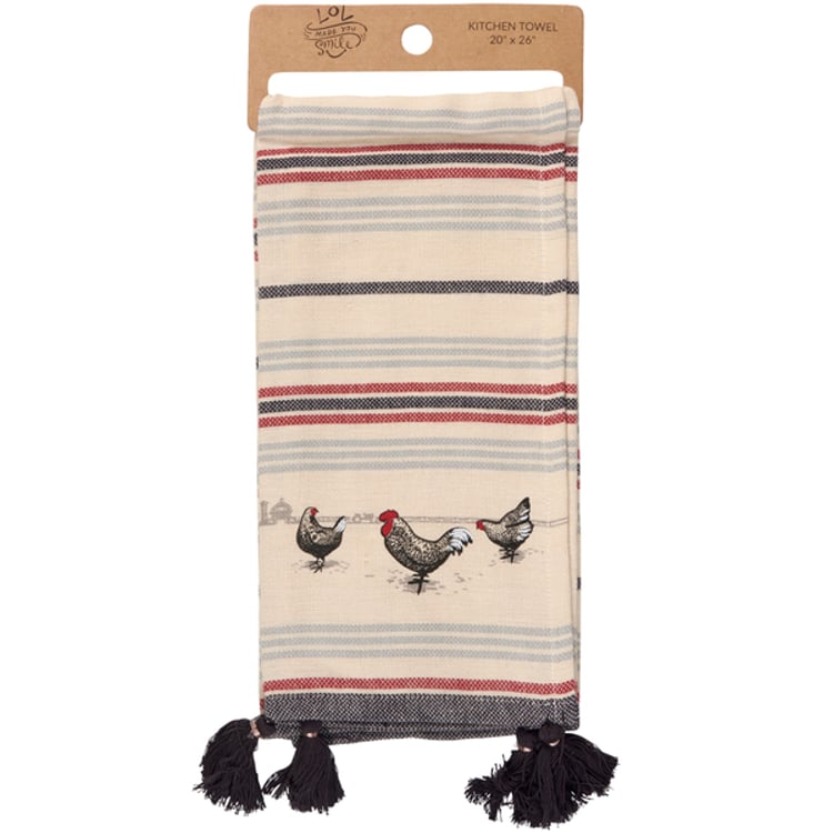 Primitives by Kathy Chickens Kitchen Towel