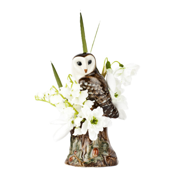Quail Ceramics Barn Owl Bud Vase - Thumbnail 3