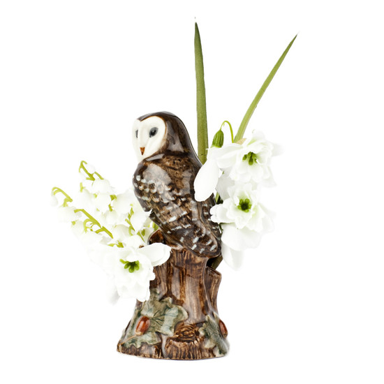 Quail Ceramics Barn Owl Bud Vase - Thumbnail 4